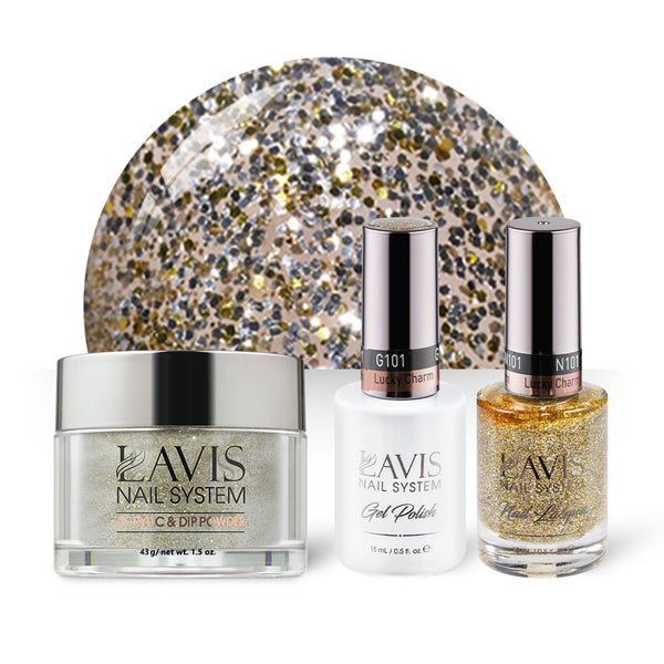  LAVIS 3 in 1 - 101 Lucky Charm - Acrylic & Dip Powder, Gel & Lacquer by LAVIS NAILS sold by DTK Nail Supply