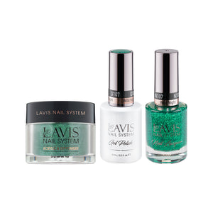  LAVIS 3 in 1 - 107 Wild Night - Acrylic & Dip Powder, Gel & Lacquer by LAVIS NAILS sold by DTK Nail Supply