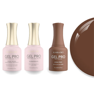 Kiara Sky Gel Pro Polish - HEMA-Free Rubber Base - High-Shine Non-Wipe Top Coat - 108 Cinnamon Twist