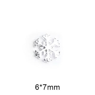 #5B Snowflake Nail Charms - Silver