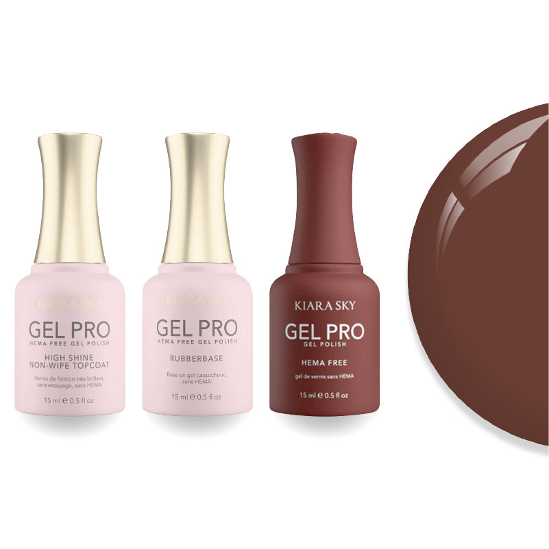 Kiara Sky Gel Pro Polish - HEMA-Free Rubber Base - High-Shine Non-Wipe Top Coat - 112 Mousse Be Crazy