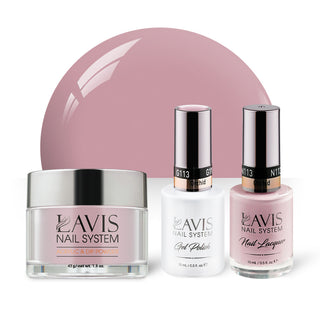 LAVIS 3 in 1 - 113 Orchid - Acrylic & Dip Powder, Gel & Lacquer by LAVIS NAILS sold by DTK Nail Supply