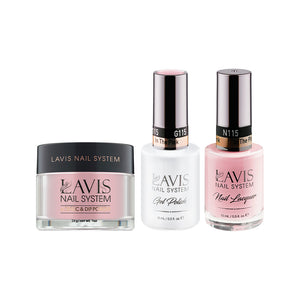  LAVIS 3 in 1 - 115 In The Pink - Acrylic & Dip Powder, Gel & Lacquer by LAVIS NAILS sold by DTK Nail Supply