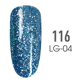 SNS Pro Gel Nail Polish Duo - 116 LG-04- BLUE CURACAO