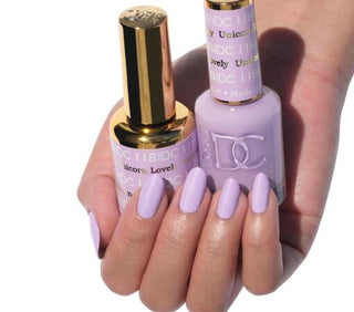  DND DC Gel Nail Polish Duo - 118 Purple Colors - Unicorn Lovely by DND DC sold by DTK Nail Supply
