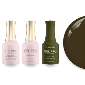 Kiara Sky Gel Pro Polish - HEMA-Free Rubber Base - High-Shine Non-Wipe Top Coat - 118 Olive and Well
