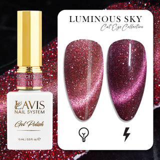 LAVIS Cat Eyes CE13 - 11 - Gel Polish 0.5 oz - Luminous Sky Collection