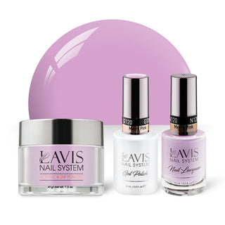  LAVIS 3 in 1 - 120 Merry Pink - Acrylic & Dip Powder, Gel & Lacquer by LAVIS NAILS sold by DTK Nail Supply