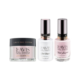  LAVIS 3 in 1 - 123 Irresistible - Acrylic & Dip Powder, Gel & Lacquer by LAVIS NAILS sold by DTK Nail Supply