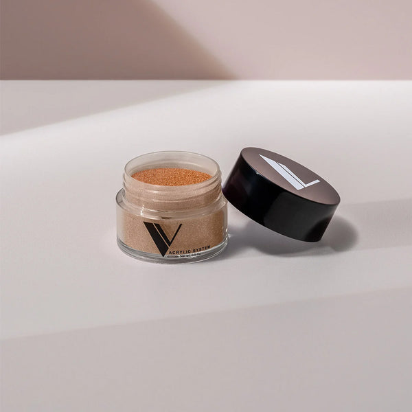  V Beauty Pure Acrylic Powder 0.5oz - 125 NEFERTITI - Brown, Gold Colors by V Beauty Pure sold by DTK Nail Supply