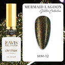 LAVIS MM 12 Colors - Gel Polish 0.5oz - Mermaid Lagoon Glitter Collection by LAVIS NAILS sold by DTK Nail Supply