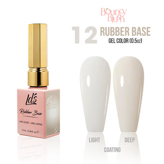 LDS Rubber Base Gel - RB-12 - GEL POLISH 0.5 OZ - Bouncy Blush Collection