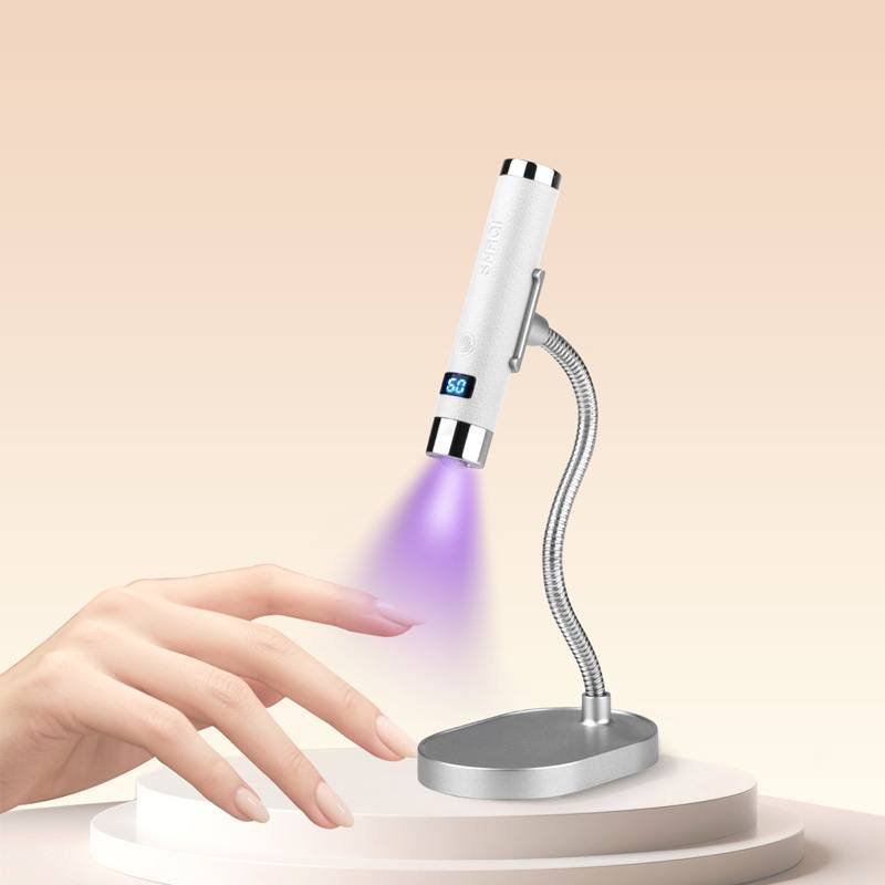 12W Portable UV Gel Nail Dryer Lamp LED - White - DTK Nail Supply