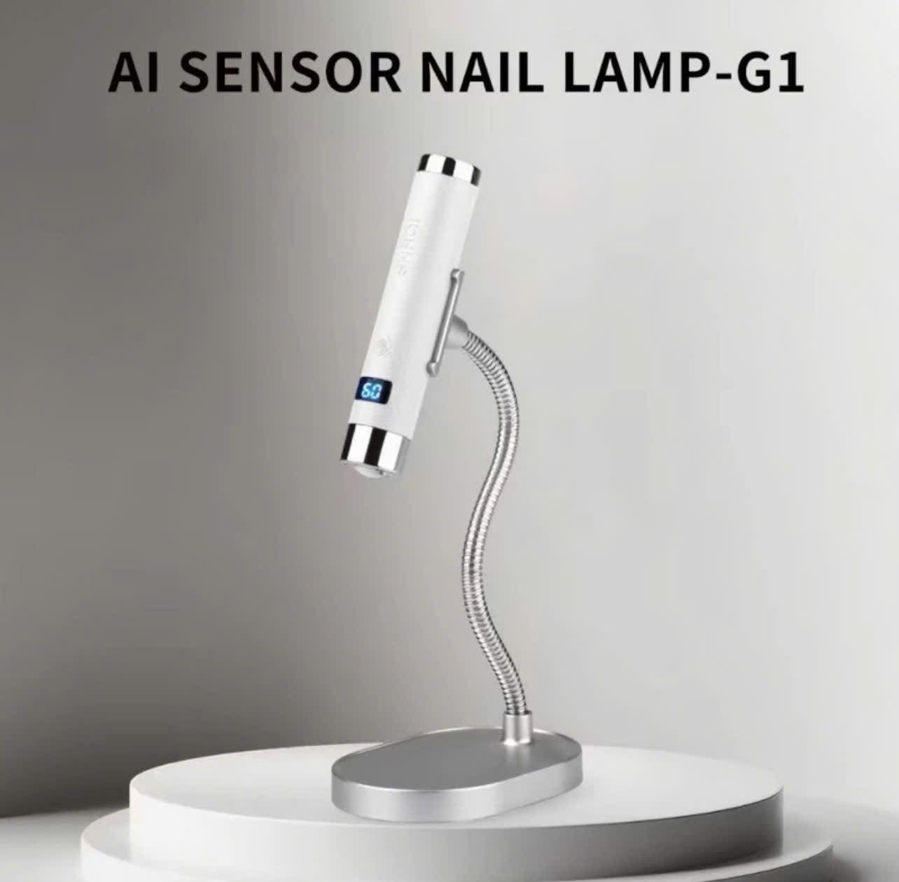 12W Portable UV Gel Nail Dryer Lamp LED - White - DTK Nail Supply