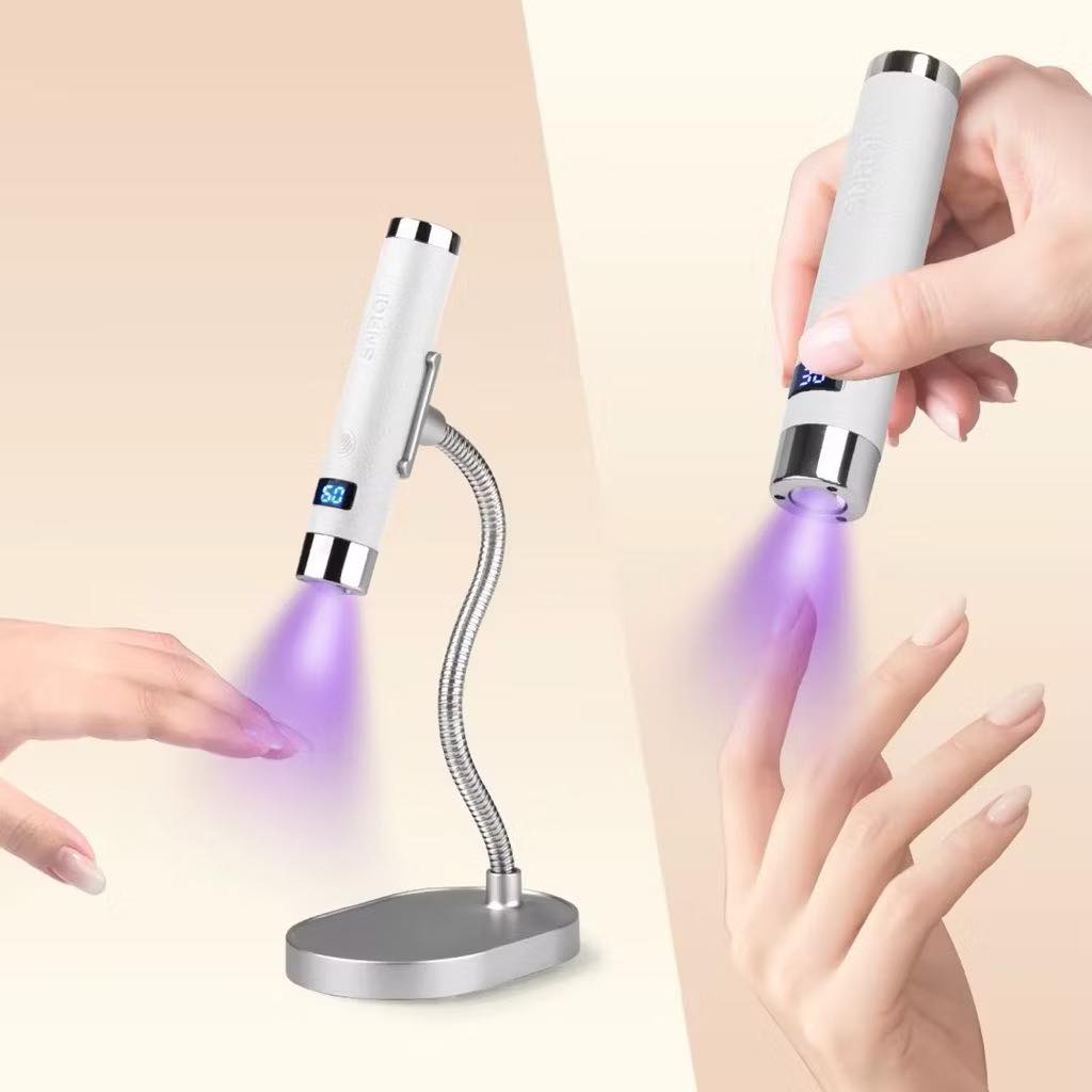 12W Portable UV Gel Nail Dryer Lamp LED - White - DTK Nail Supply