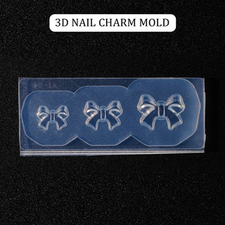  3D Nail Charm Mold 3 - 3 Bows by OTHER sold by DTK Nail Supply