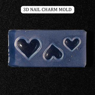  3D Nail Charm Mold 7 - Hearts by OTHER sold by DTK Nail Supply