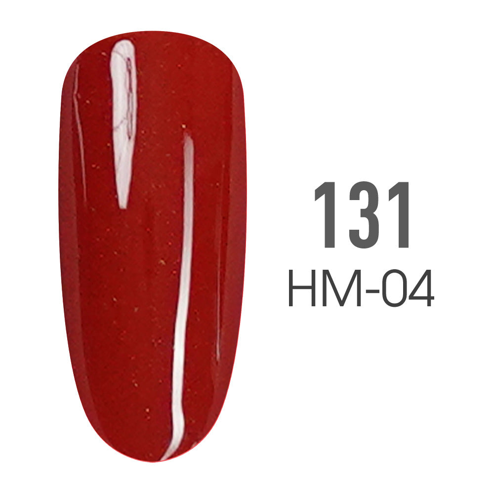 SNS Pro Gel Nail Polish Duo - Beige Collection - 131 HM-04- RED PLUM