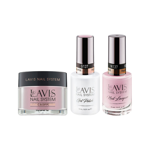  LAVIS 3 in 1 - 137 Hopeful - Acrylic & Dip Powder, Gel & Lacquer by LAVIS NAILS sold by DTK Nail Supply