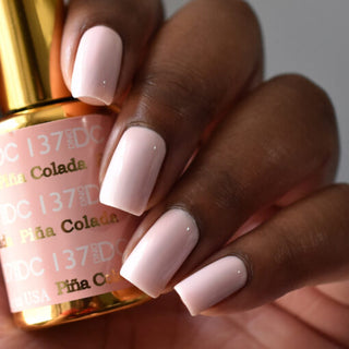  DND DC Gel Nail Polish Duo - 137 Pink, Neutral, Beige Colors - Pina Colada by DND DC sold by DTK Nail Supply