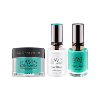  LAVIS 3 in 1 - 139 Aloha - Acrylic & Dip Powder, Gel & Lacquer by LAVIS NAILS sold by DTK Nail Supply