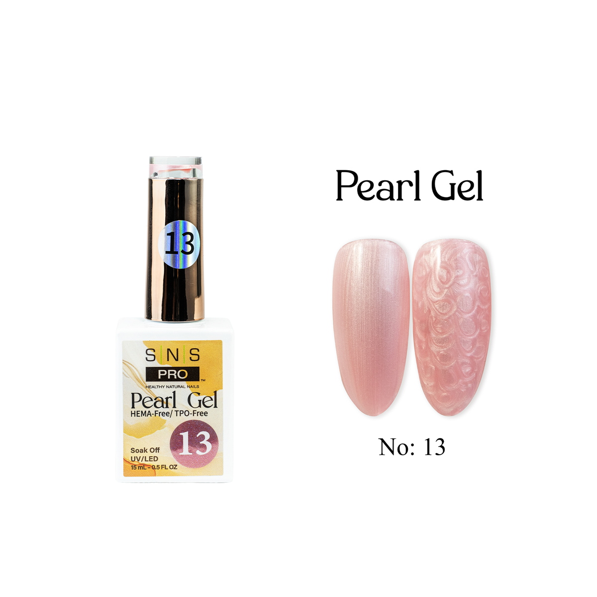 SNS Pearl Gel Collection - 13 - Gel Polish 0.5 oz - DTK Nail Supply