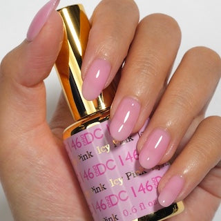  DND DC Gel Nail Polish Duo - 146 Icy Pink by DND DC sold by DTK Nail Supply