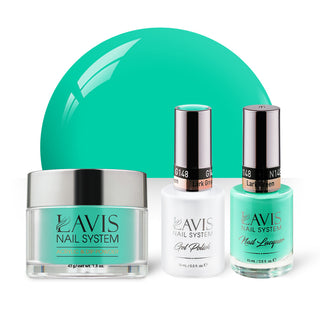  LAVIS 3 in 1 - 148 Lark Green - Acrylic & Dip Powder, Gel & Lacquer by LAVIS NAILS sold by DTK Nail Supply