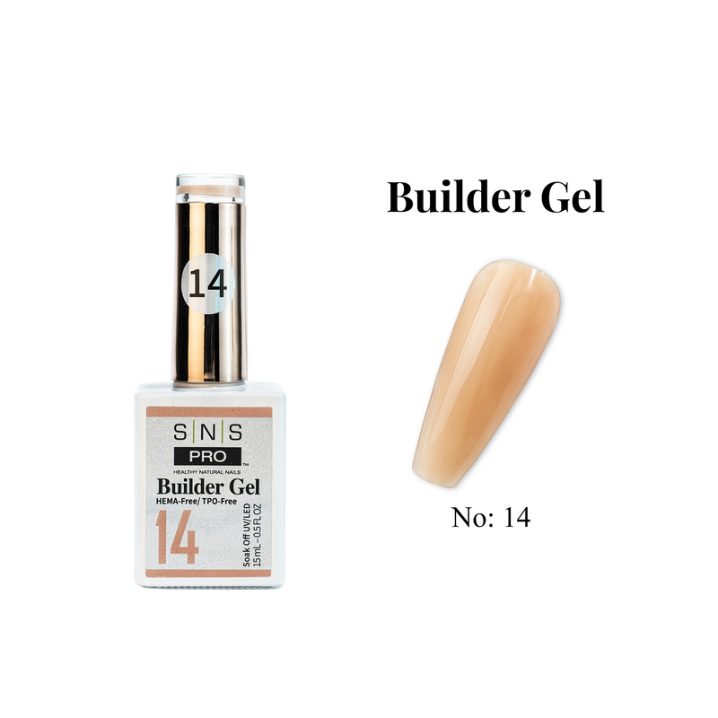 SNS Builder Gel In The Bottle - 14 - HEMA & TPO Free - 0.5 oz - DTK Nail Supply