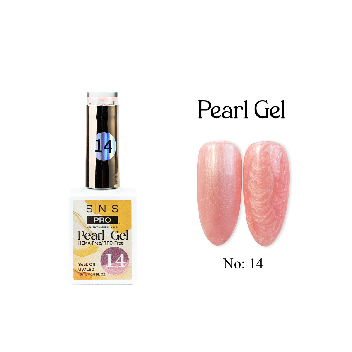 SNS Pearl Gel Collection - 14 - Gel Polish 0.5 oz - DTK Nail Supply
