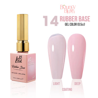 LDS Rubber Base Gel - RB-14 - GEL POLISH 0.5 OZ - Bouncy Blush Collection