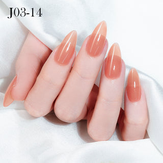 Jelly Gel Polish Colors - Lavis J03-14 - Bare With Me Collection