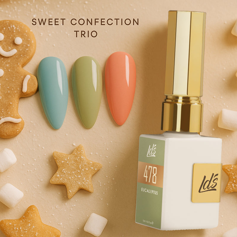 DTK Nail Supply - Authentic LDS Gel Set 3-11 - Holiday Treats - 444, 478, 277 for wholesale salon use