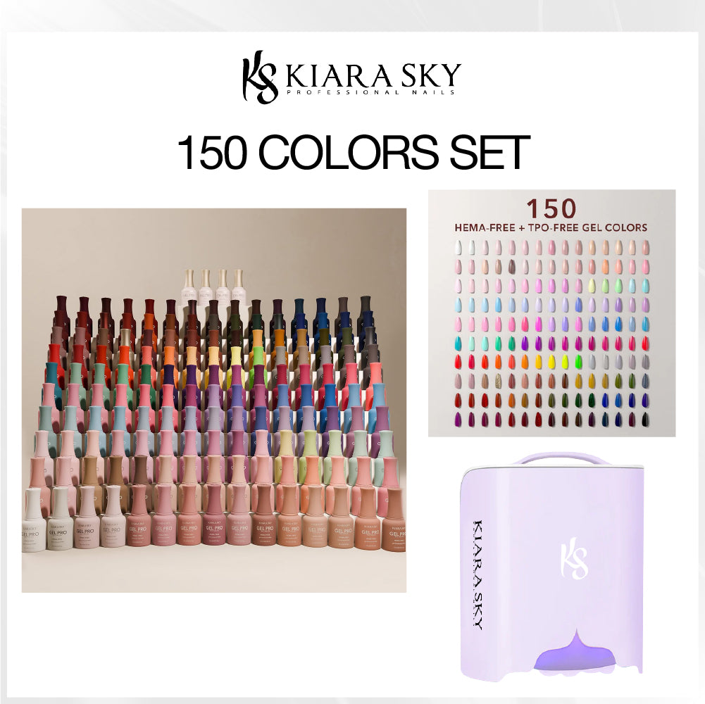 SPECIAL: Buy Full 150 Kiara Sky Pro Gel Polishes, FREE 1 KS Pro Rechargeable Lamp Ver.2