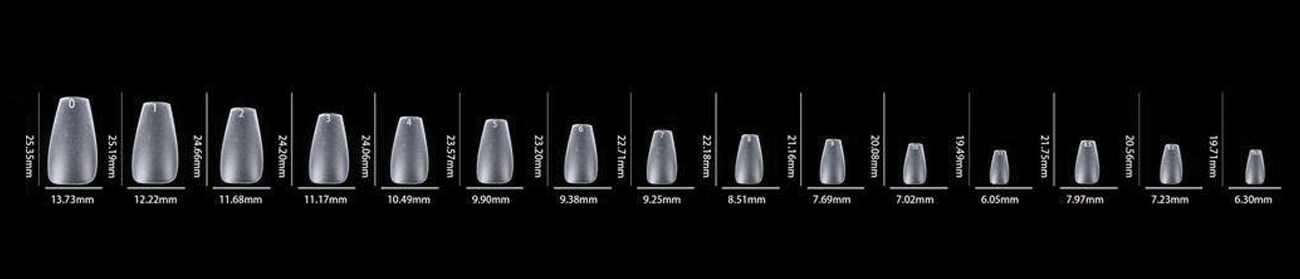 LDS - 05 Coffin XS Matte Nail Tips (Full Cover) (Box of 600PCS)