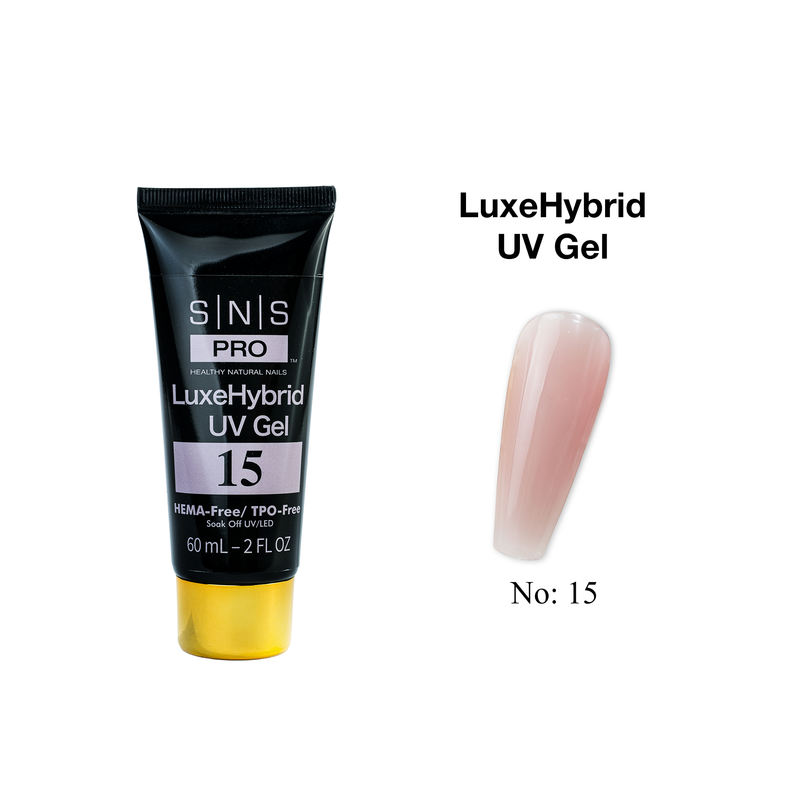 SNS Pro LuxeHybrid UV Gel - 15 - HEMA & TPO Free - 60ml - DTK Nail Supply