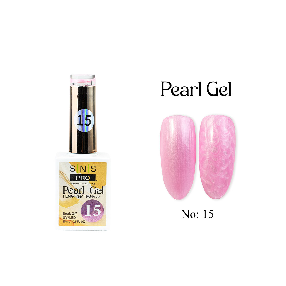 SNS Pearl Gel Collection - 15 - Gel Polish 0.5 oz - DTK Nail Supply