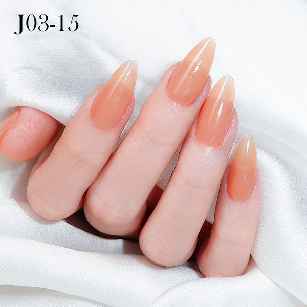 Jelly Gel Polish Colors - Lavis J03-15 - Bare With Me Collection by LAVIS NAILS sold by DTK Nail Supply