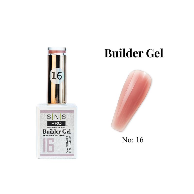 SNS Builder Gel In The Bottle - 16 - HEMA & TPO Free - 0.5 oz - DTK Nail Supply