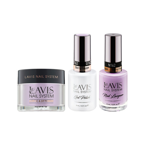  LAVIS 3 in 1 - 162 Berry Frappe - Acrylic & Dip Powder, Gel & Lacquer by LAVIS NAILS sold by DTK Nail Supply