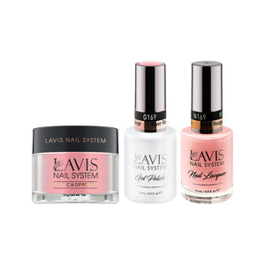  LAVIS 3 in 1 - 169 River Rouge - Acrylic & Dip Powder, Gel & Lacquer by LAVIS NAILS sold by DTK Nail Supply
