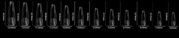 LDS - 13 Coffin XL Half Matte Nail Tips (Full Cover) (Box of 600PCS)