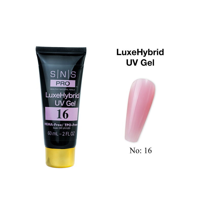 SNS Pro LuxeHybrid UV Gel - 16 - HEMA & TPO Free - 60ml - DTK Nail Supply