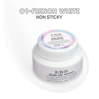 LAVIS 01 French White - Builder Gel In The Jar 30ml (New)