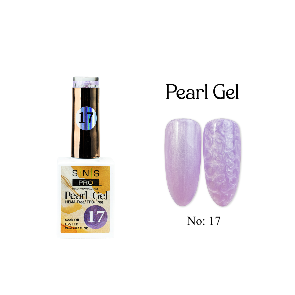 SNS Pearl Gel Collection - 17 - Gel Polish 0.5 oz - DTK Nail Supply