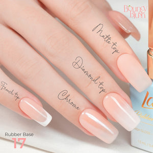  LDS Rubber Base Gel - RB-17 - GEL POLISH 0.5 OZ - Bouncy Blush Collection by LDS sold by DTK Nail Supply
