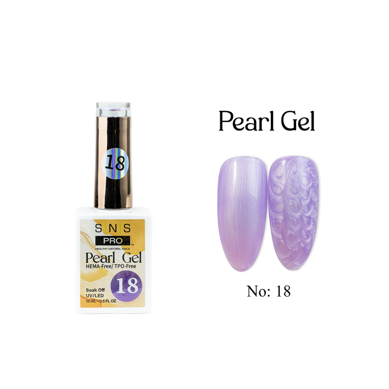 SNS Pearl Gel Collection - 18 - Gel Polish 0.5 oz - DTK Nail Supply