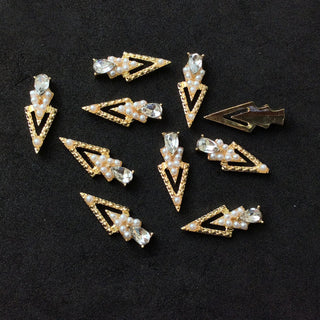  LX2 #200-215 2PCS Rhinestone Double Arrow Nail Charm by Nail Charm sold by DTK Nail Supply