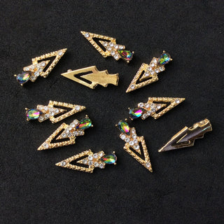  LX2 #200-215 2PCS Rhinestone Double Arrow Nail Charm by Nail Charm sold by DTK Nail Supply