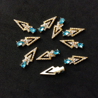  LX2 #200-215 2PCS Rhinestone Double Arrow Nail Charm by Nail Charm sold by DTK Nail Supply